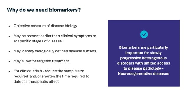 Image showing why biomarkers are important while treating a disease.